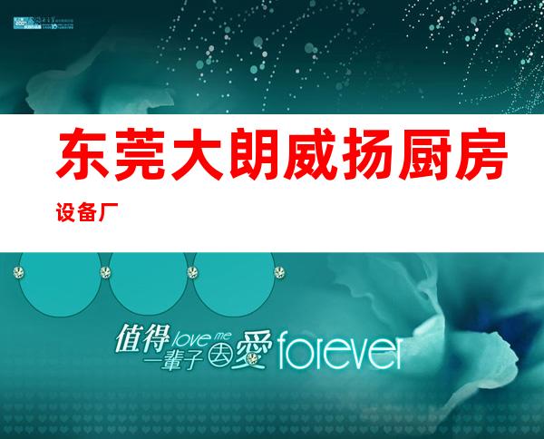 东莞大朗威扬厨房设备厂